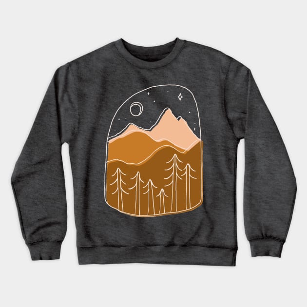 Golden Hills Crewneck Sweatshirt by kikamack